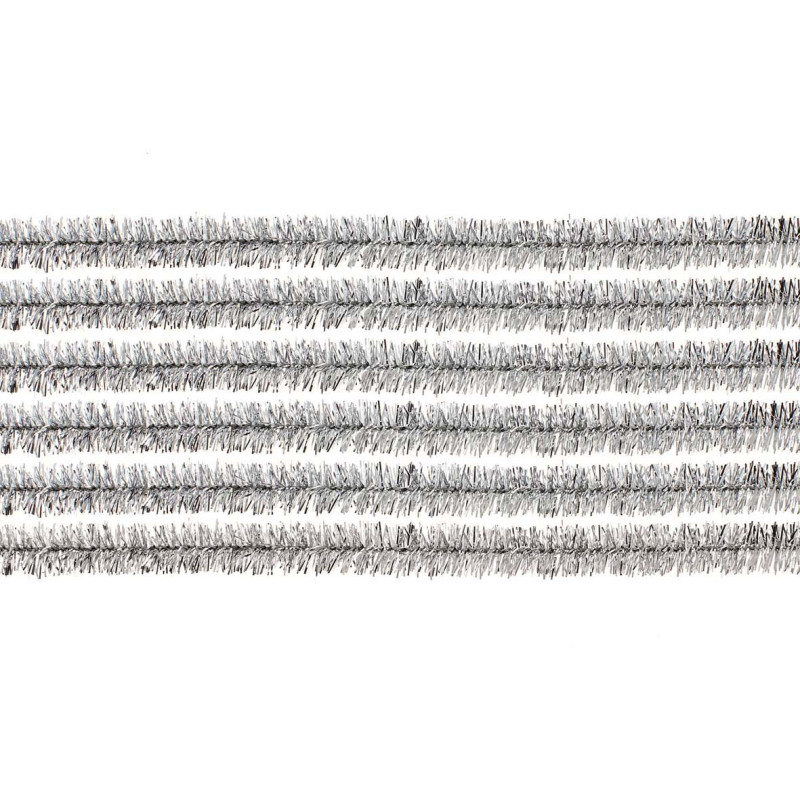 Chenilledraad zilver
