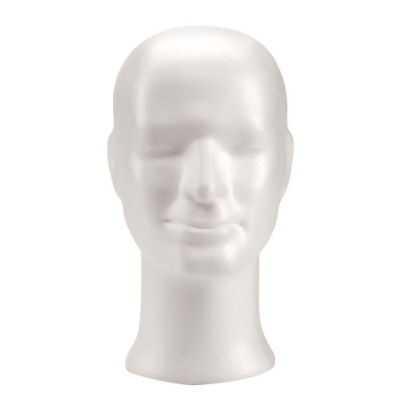 Styropor hoofd jongen 28cm