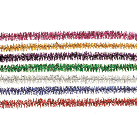 Chenilledraad assorti metallic