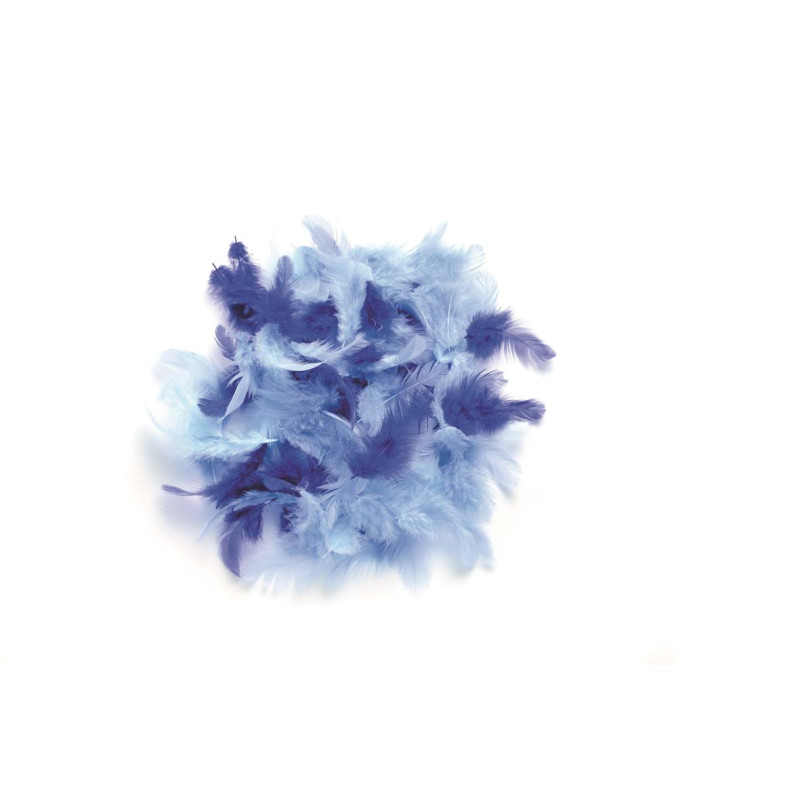 Marabu-veren blauw assorti