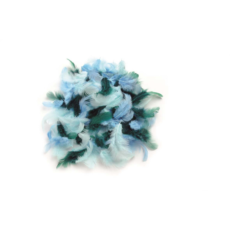 Marabu-veren turquoise assorti
