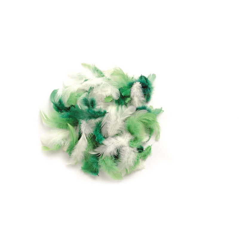 Marabu-veren groen assorti