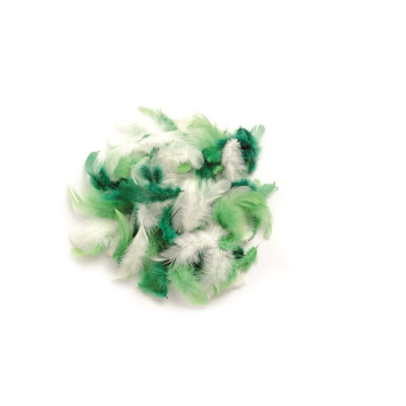Marabu-veren groen assorti