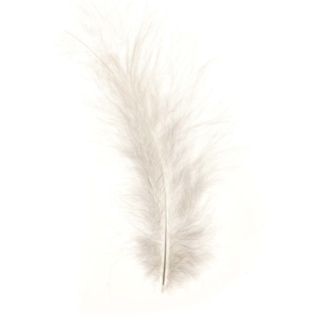 Marabu-veren wit
