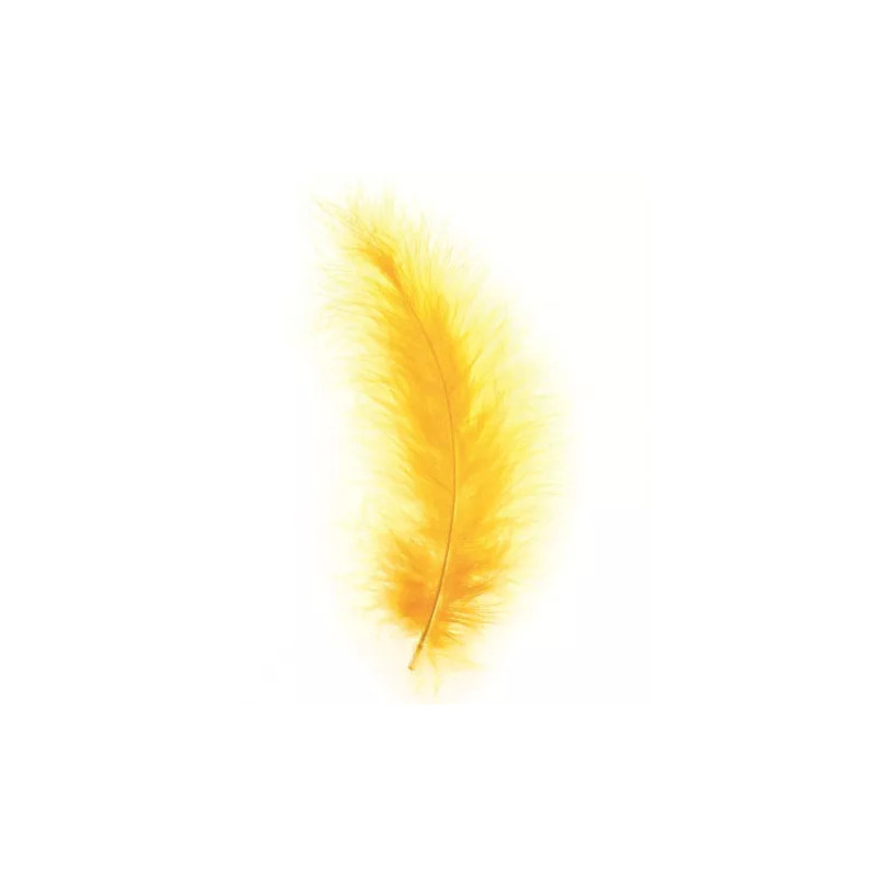 Marabu-veren goudgeel