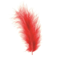 Marabu-veren rood