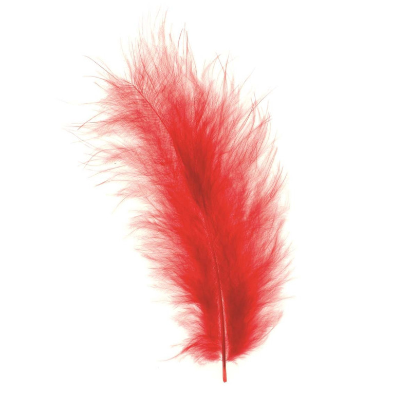 Marabu-veren rood