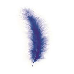 Marabu-veren blauw
