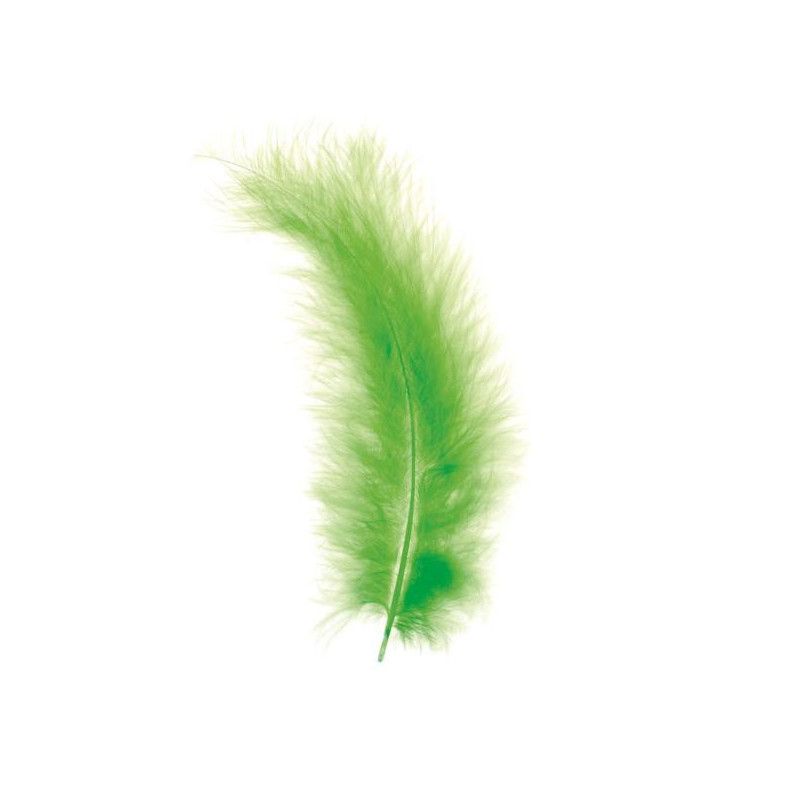 Marabu-veren licht-groen