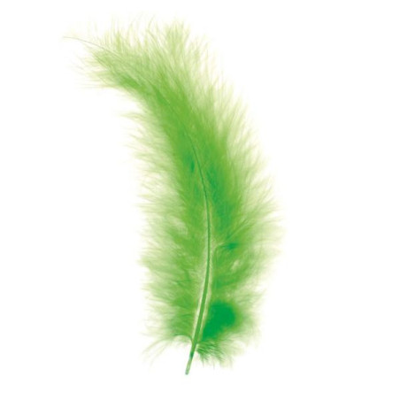 Marabu-veren licht-groen