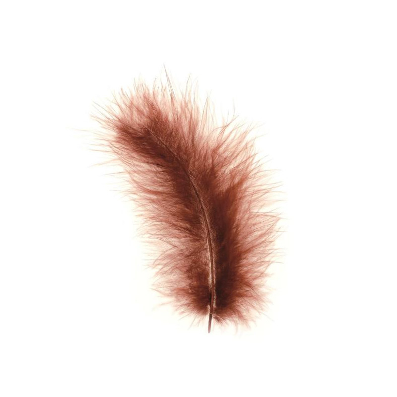 Marabu-veren bruin