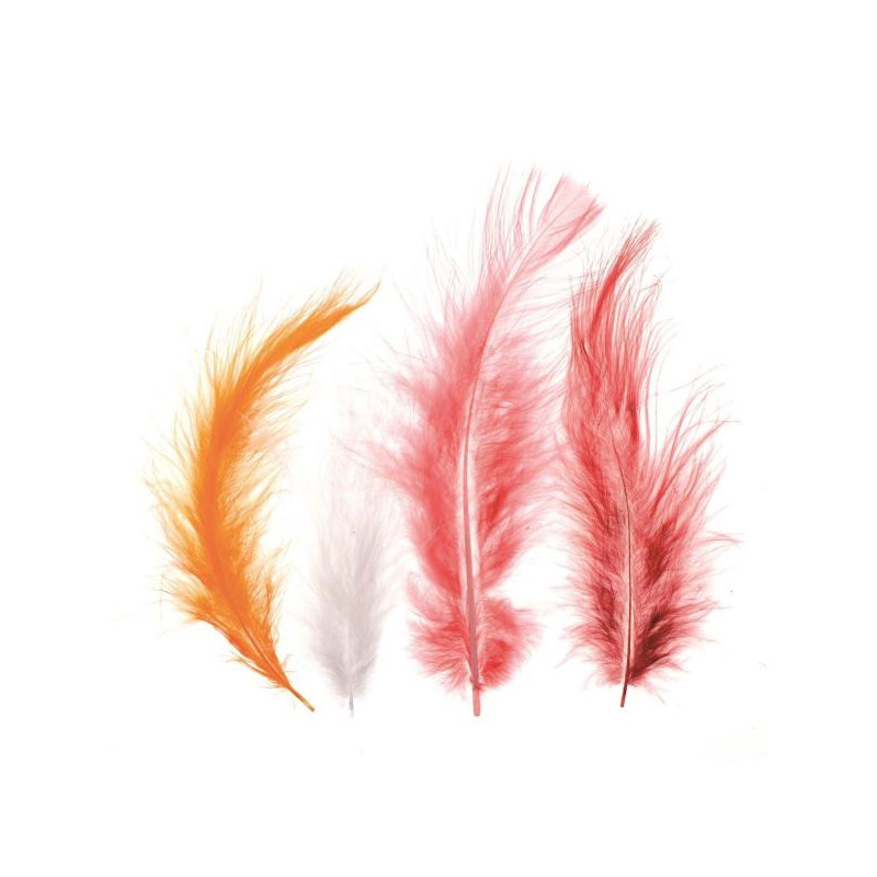 Marabu-veren assorti