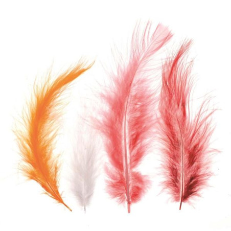 Marabu-veren assorti
