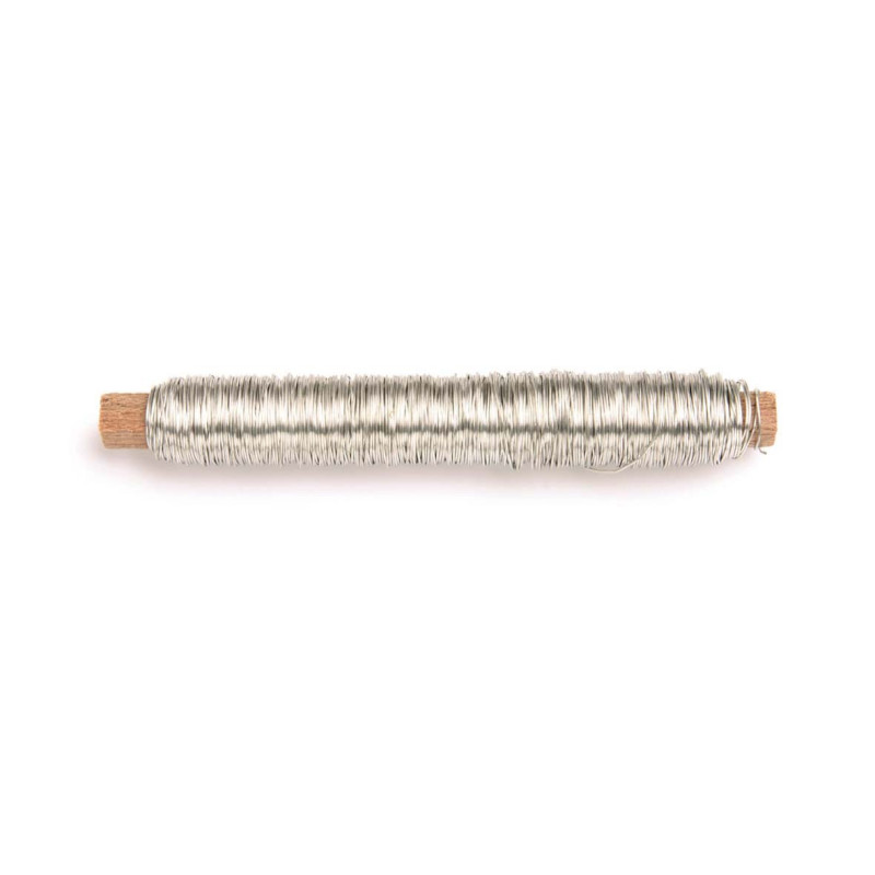 Wikkeldraad Ø 0,5mm zilverkleurig