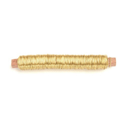 Wikkeldraad Ø 0,5mm goudkleurig