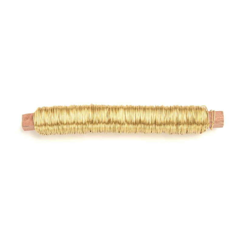 Wikkeldraad Ø 0,5mm goudkleurig