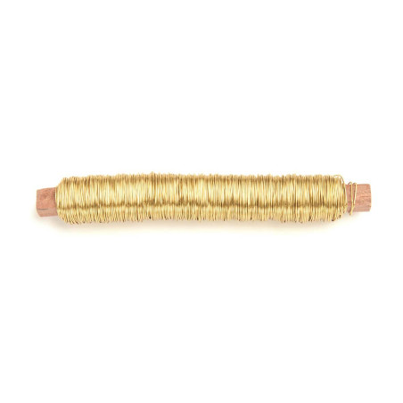Wikkeldraad Ø 0,5mm goudkleurig