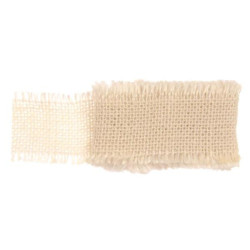 Juteband crème