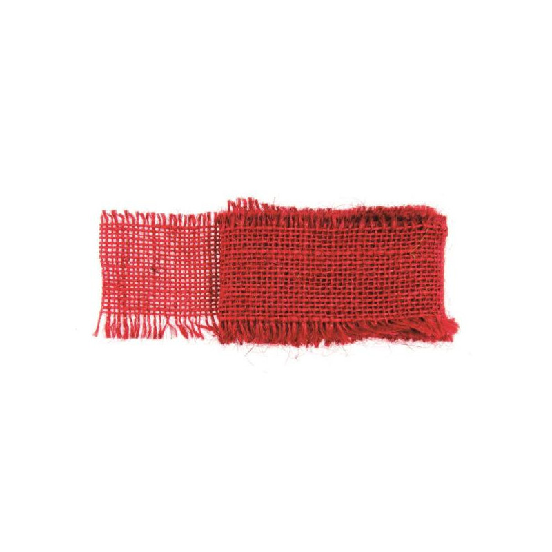 Juteband rood