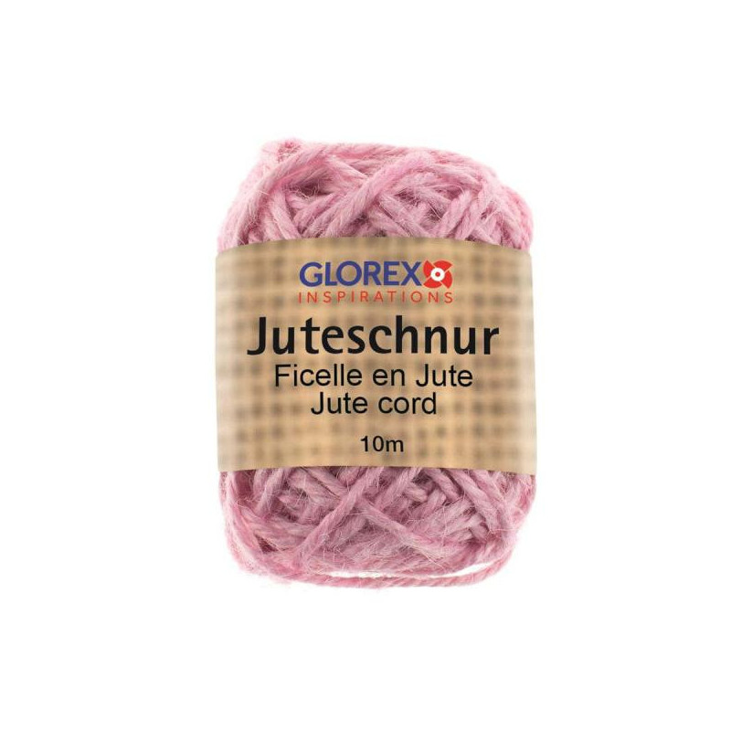 Jutetouw pink