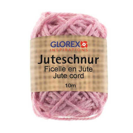 Jutetouw pink