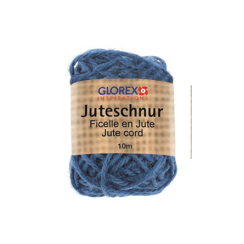 Jutetouw blauw