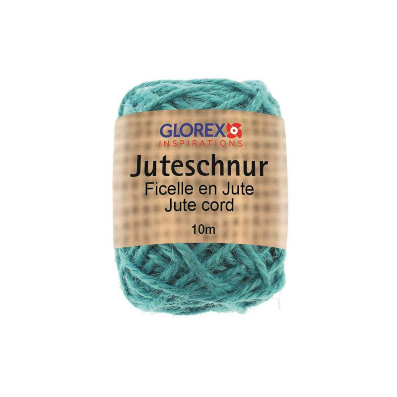 Jutetouw turquoise