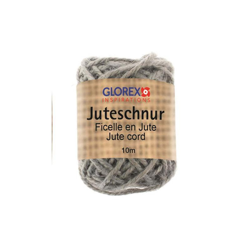 Jutetouw grijs