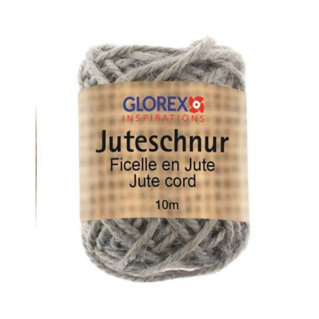 Jutetouw grijs