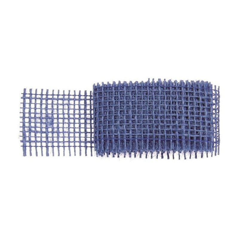 Juteband blauw