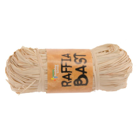 Natuurraffia naturel, gebleekt