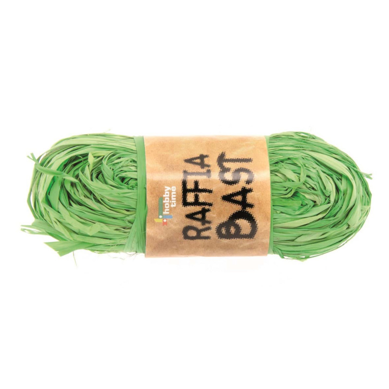 Natuurraffia geelgroen