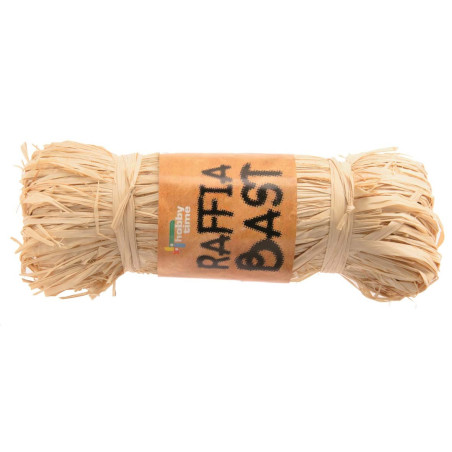 Natuurraffia naturel, gebleekt
