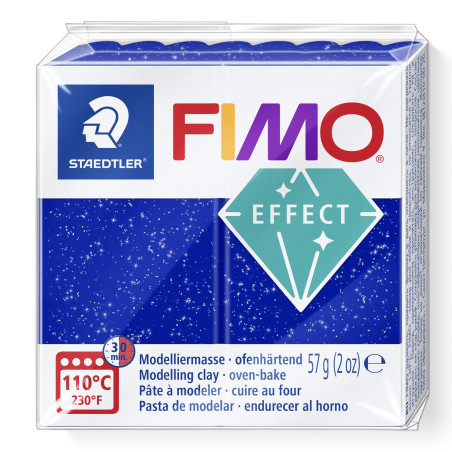 Fimo effect glitter blauw