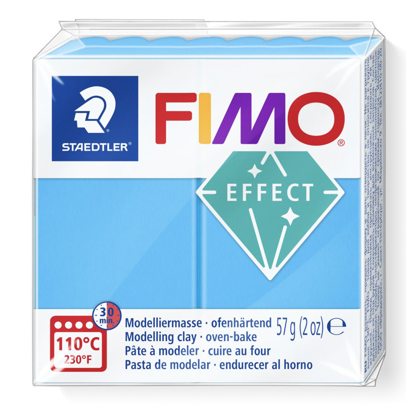 Fimo effect transparant blauw