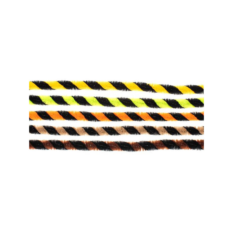 Chenilledraad bicolor gedraaid