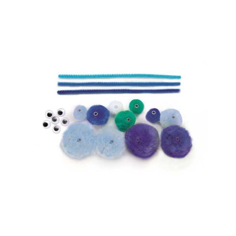 Hobbyset basic blauwe tinten