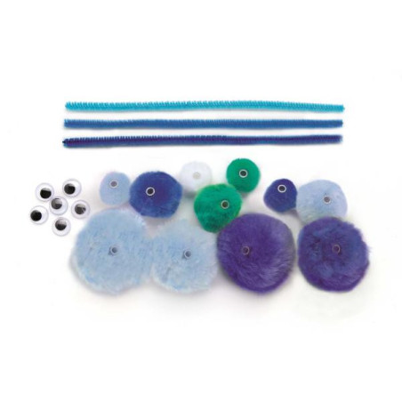 Hobbyset basic blauwe tinten