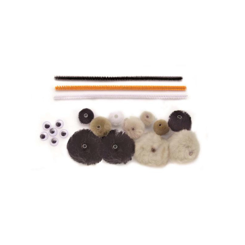 Hobbyset basic zwart-witte tinten