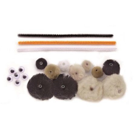 Hobbyset basic zwart-witte tinten