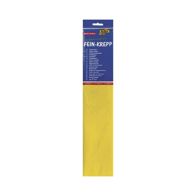 Crêpepapier  geel