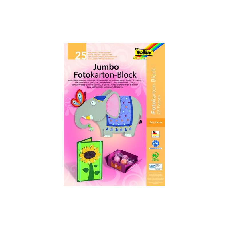 Jumbo fotokartonblok 24x34cm 300g/m2
