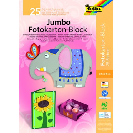 Jumbo fotokartonblok 24x34cm 300g/m2