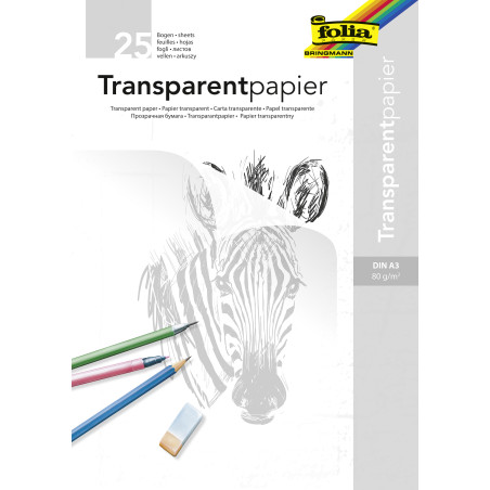 Transparantblok A3 80g/m2