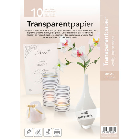 Transparantblok A4 115g/m2