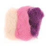 Schapenwol  100% roze mix