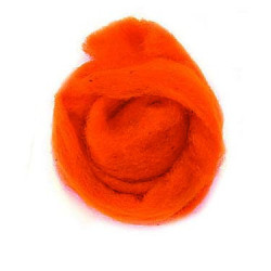Schapenwol  100% oranje