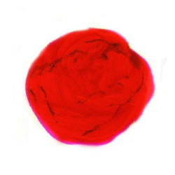Schapenwol  100% rood