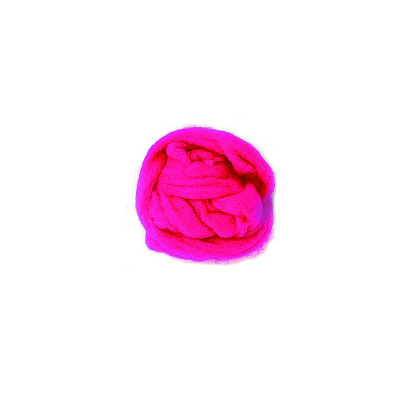 Schapenwol  100% pink