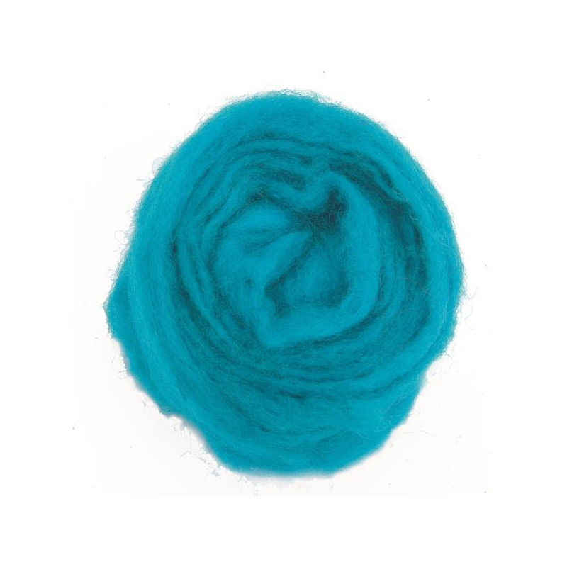 Schapenwol  100% turquoise